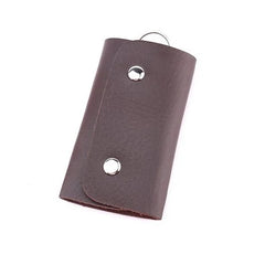 PU Leather Key Wallet Keychain Men Women Solid Keyrings Wallet