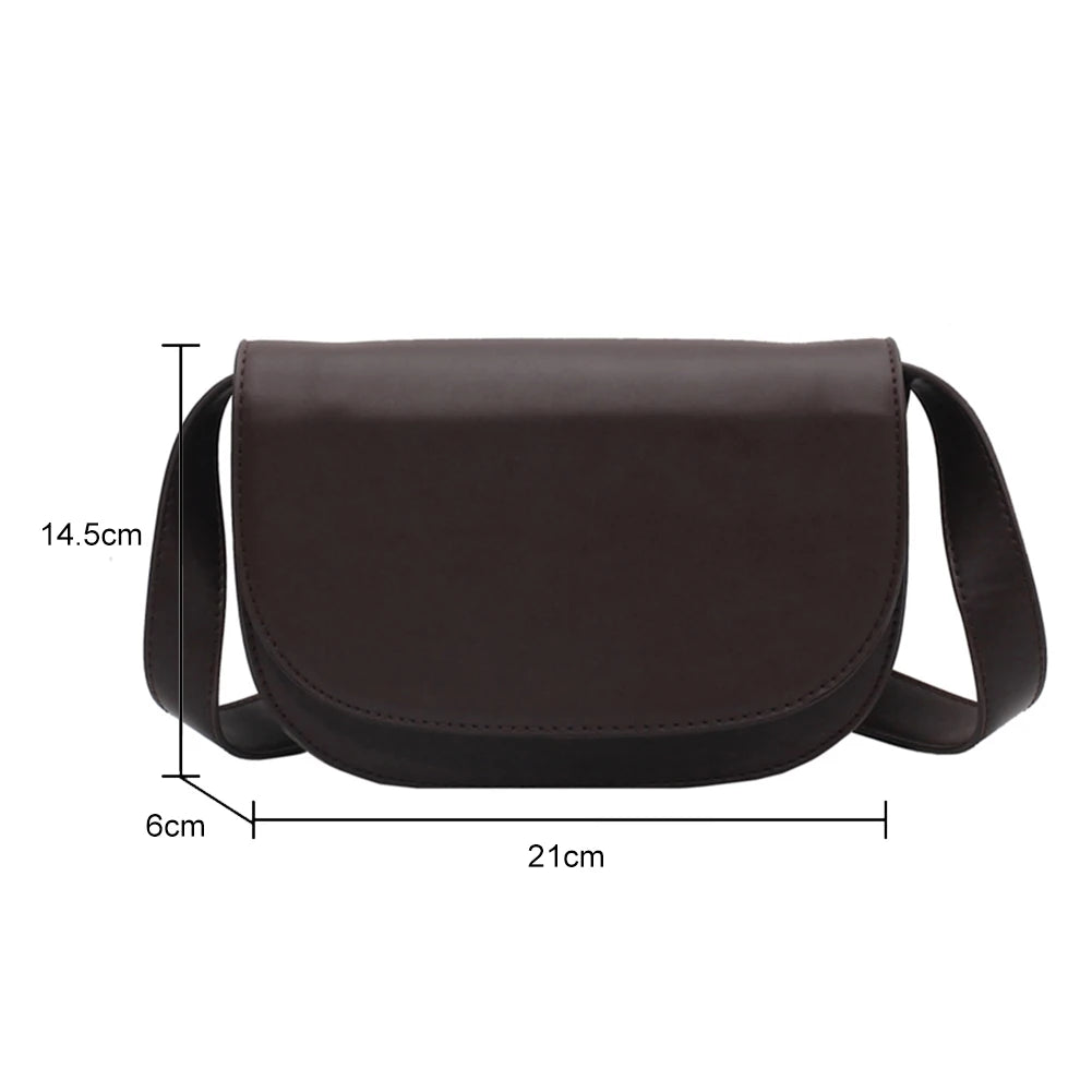 PU Leather Ladies Handbags Commuters Bag Solid Casual Versatile Adjustable Strap