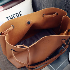 PU Leather Shoulder Bag Women's Multifunctional Handbag