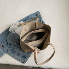 Women Fashionable Handbags Large Capacity Top Handle Shoulder Bag