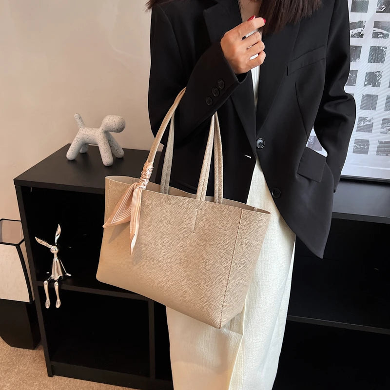 Women Fashionable Handbags Large Capacity Top Handle Shoulder Bag