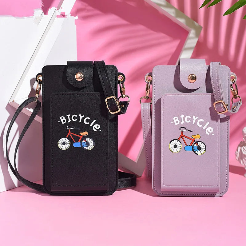 PU Leather Handbags Women Bag Ladies Mobile Phone Crossbody Bags Purse Clutch