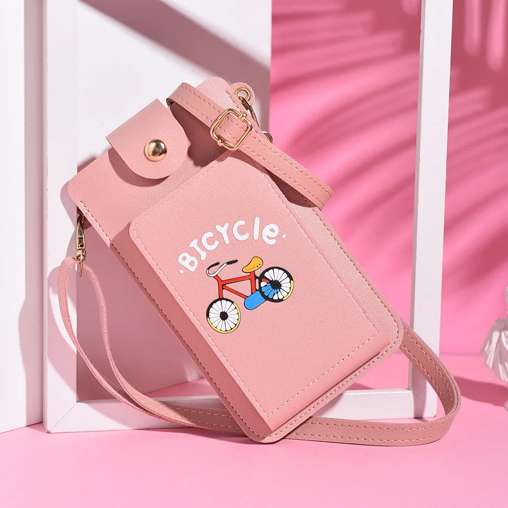 PU Leather Handbags Women Bag Ladies Mobile Phone Crossbody Bags Purse Clutch