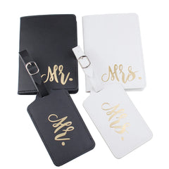 MR. MRS. Travel Set: Luggage Tag & Passport Holder - LT37CH12