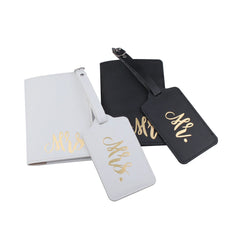 MR. MRS. Travel Set: Luggage Tag & Passport Holder - LT37CH12
