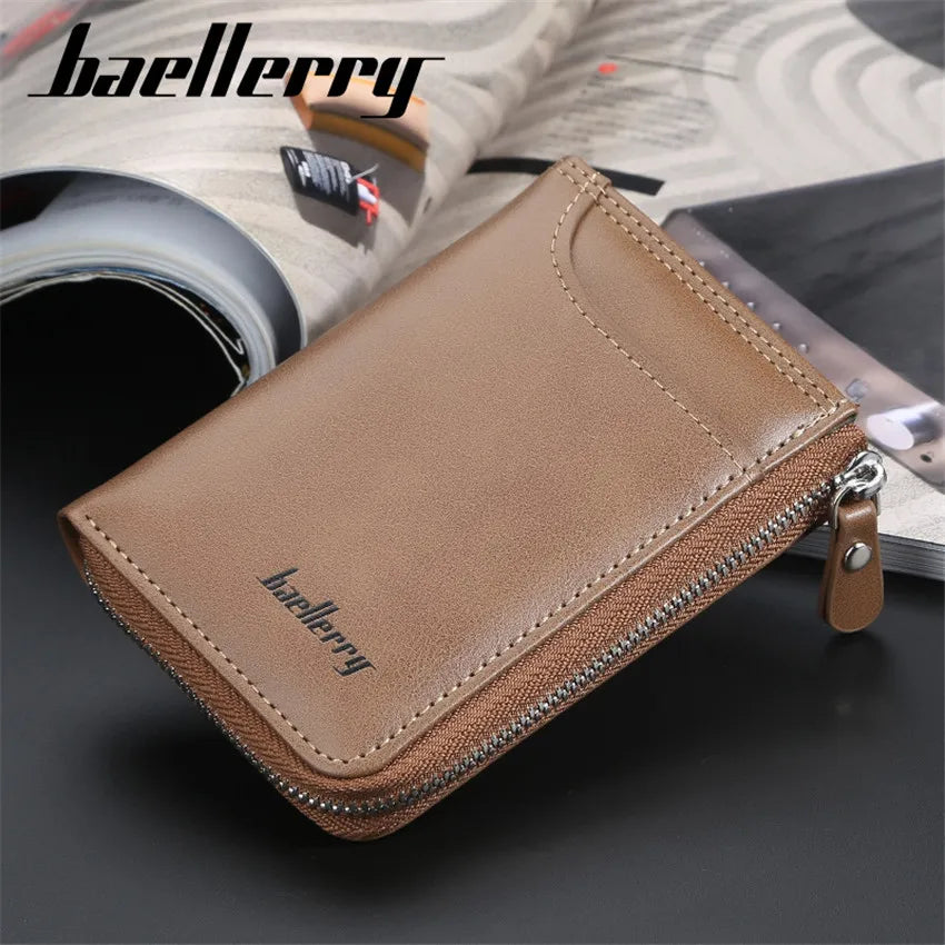 Vintage Men Key Organizer Bag Car Key Case Key Wallet Big Capacity Zipper Key Ho