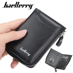 Vintage Men Key Organizer Bag Car Key Case Key Wallet Big Capacity Zipper Key Ho