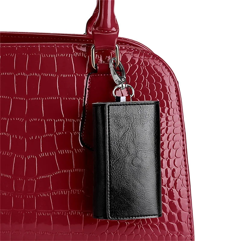 PU Leather Key Wallet Multi-function Key Chain Wallet Portfel Damski