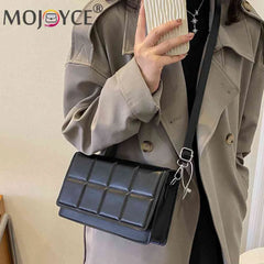 Plaid Ladies Hand Bag Lightweight Portable Casual Messenger Bag