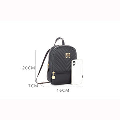 PU Leather Mini Backpack Women Shoulder Bags Mochilas Ladies Small School Bag Pa