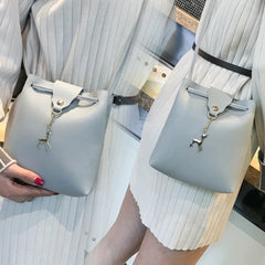 Fawn Crossbody Messenger Handbag PU Leather Mini Shoulder Bag