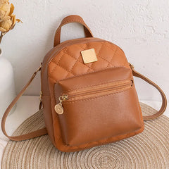 PU Leather Mini Small Backpack Multi-Function Ladies Phone Pouch Pack