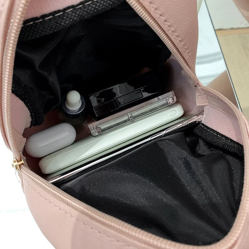 Mini Women's Backpack Multi-Function Phone Pouch Pack School Shoulder Bag