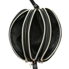 PU Leather Zipper Messenger Purse Handbag Plaid Crossbody Shoulder Bag