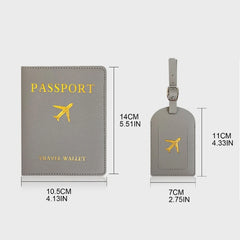 Passport Cover Luggage Tag Travel Wallet Wedding Gift