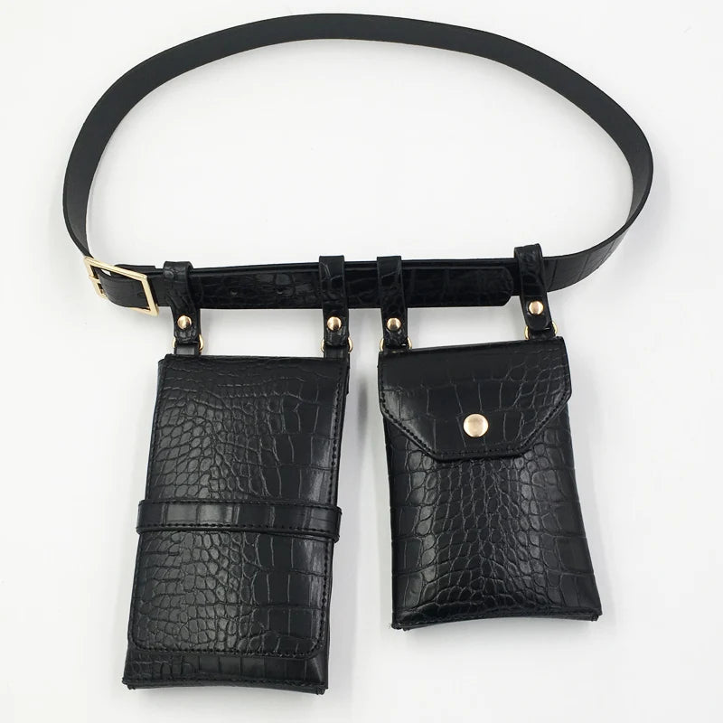 Punk Women's Belt Bag Hip Hop Funny Pack Street Crossbody Chest Bags