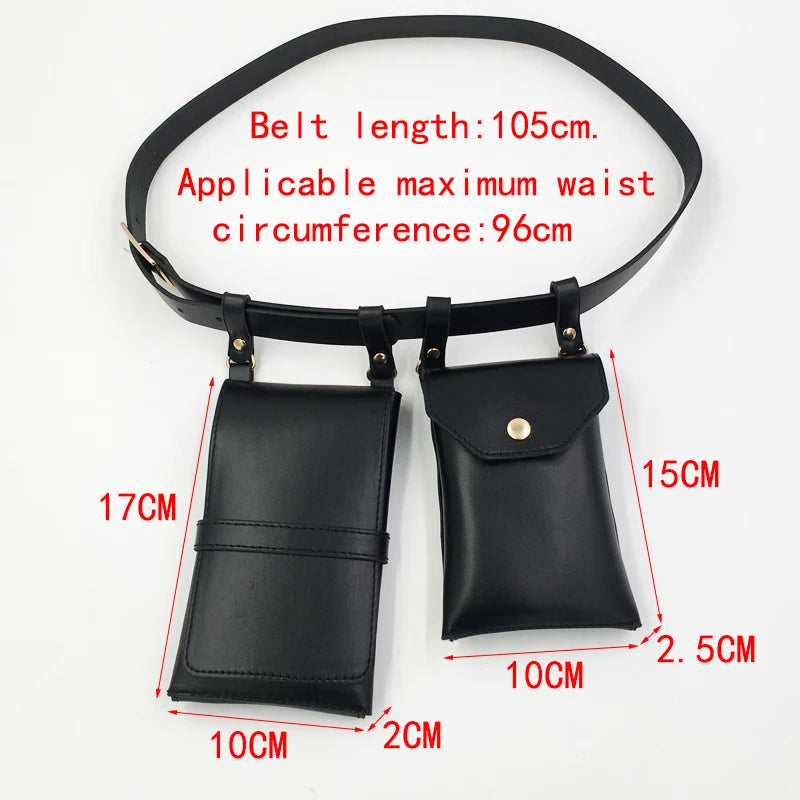 Punk Women's Belt Bag Hip Hop Funny Pack Street Crossbody Chest Bags