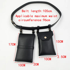 Punk Women's Belt Bag Hip Hop Funny Pack Street Crossbody Chest Bags