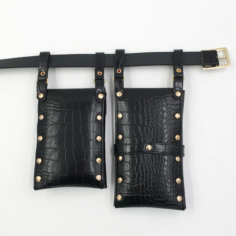 Punk Women's Belt Bag Hip Hop Funny Pack Street Crossbody Chest Bags