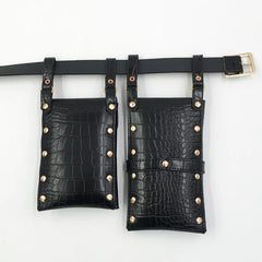 Punk Women's Belt Bag Hip Hop Funny Pack Street Crossbody Chest Bags