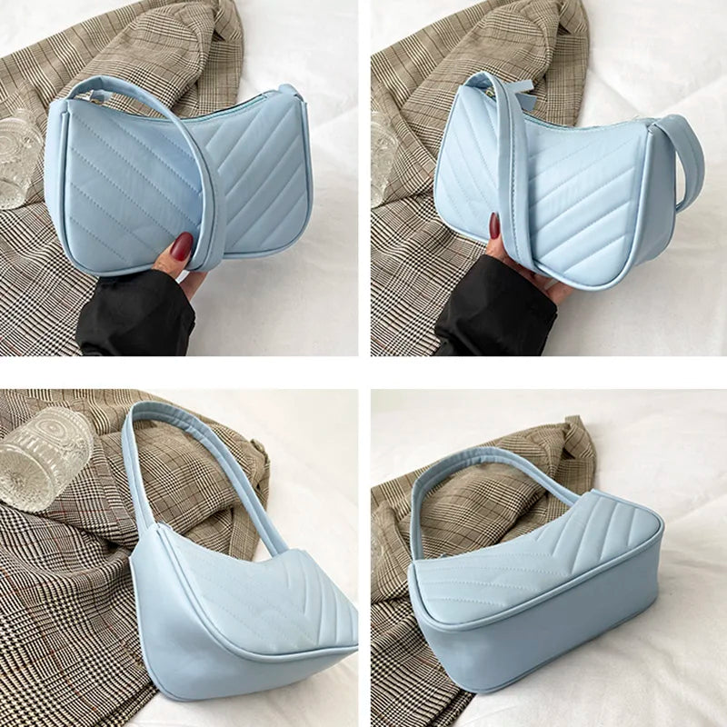 Quilted Shoulder Bags For Women Travel Clutch Handbag
