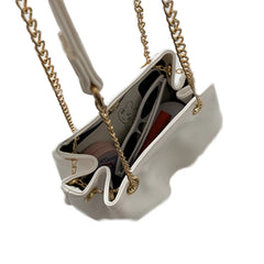 Retro Hobo Handbag for Women Ruched Pleated Chain Strap Shoulder Bag