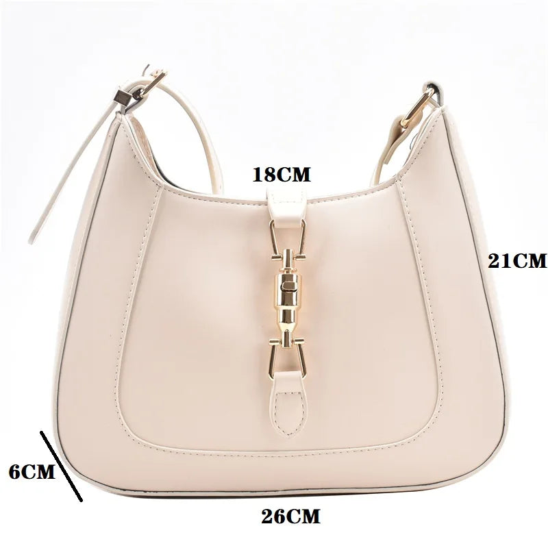Vintage PU Leather Saddle Bag for Women