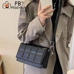 Plaid Ladies Hand Bag Lightweight Shoulder Bag for Travel