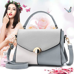 PU Leather Shoulder Bag Ladies Handbags Patchwork Crossbody Bags For Women