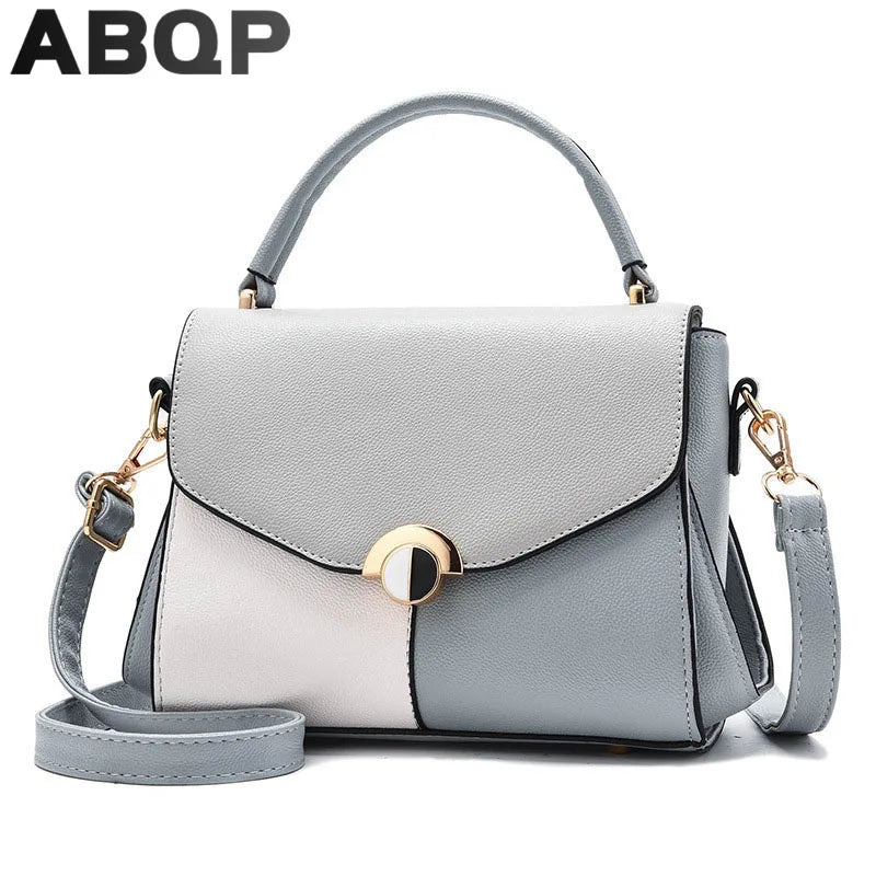 PU Leather Shoulder Bag Ladies Handbags Patchwork Crossbody Bags For Women
