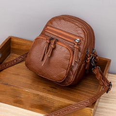 PU Leather Shoulder Bag Purse Money Bucket Bag Women Hand Bag