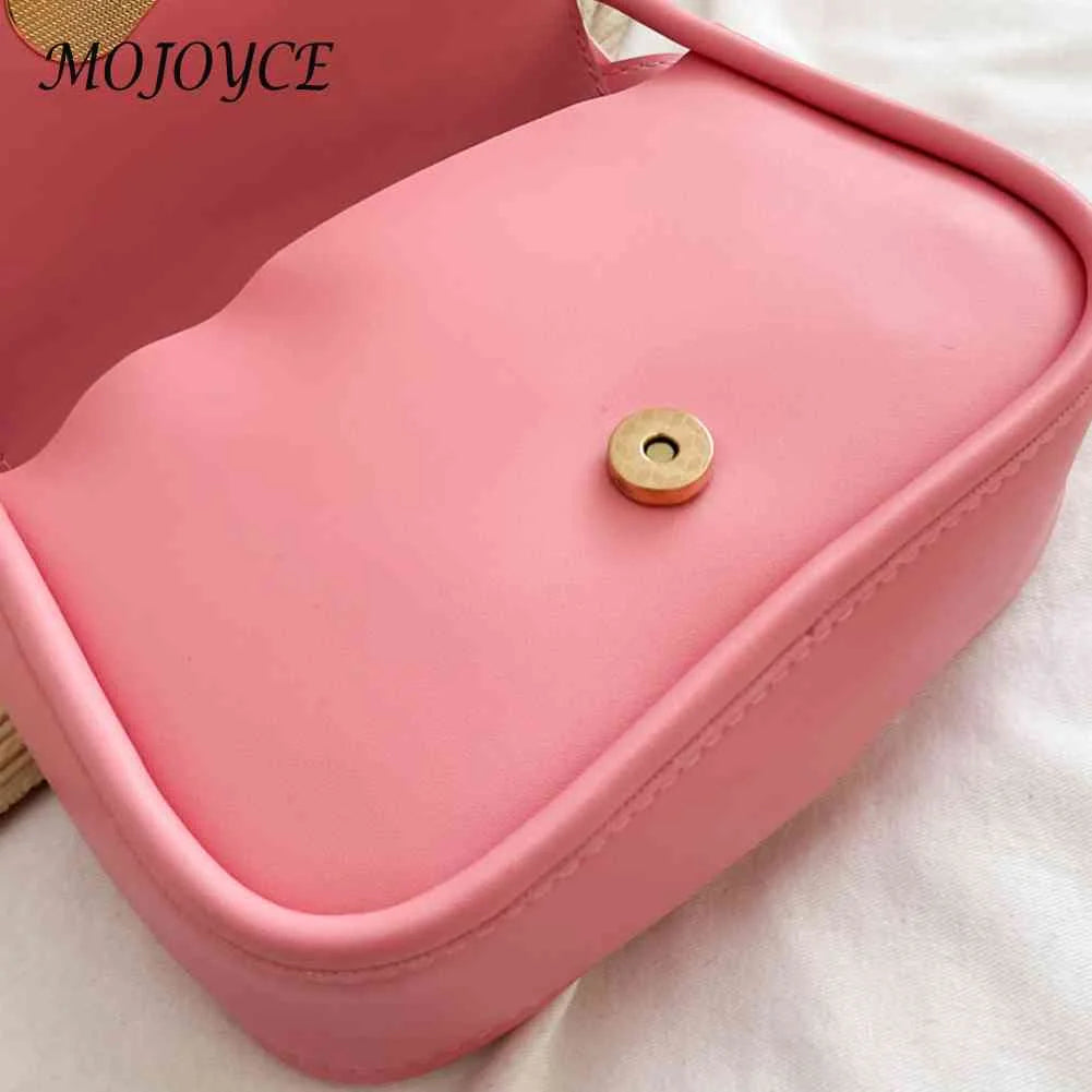 PU Leather Shoulder Bag Women Messenger Bag Love Clasp Soft for Weekend