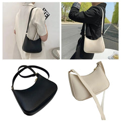 Women's PU Leather Shoulder Bag Summer Tote Zipper Purse for Casual Travel