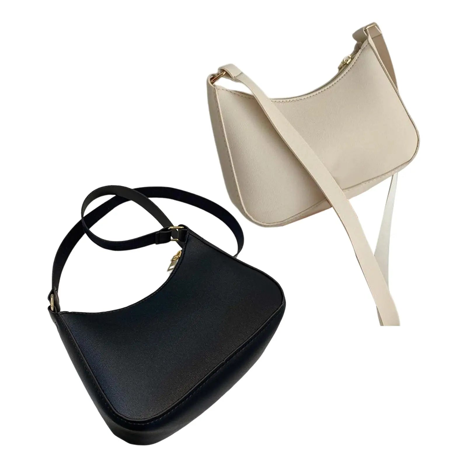 Women's PU Leather Shoulder Bag Summer Tote Zipper Purse for Casual Travel