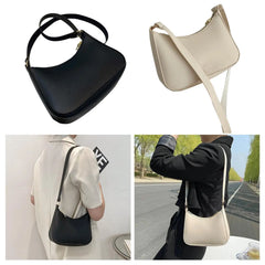 Women's PU Leather Shoulder Bag Summer Tote Zipper Purse for Casual Travel