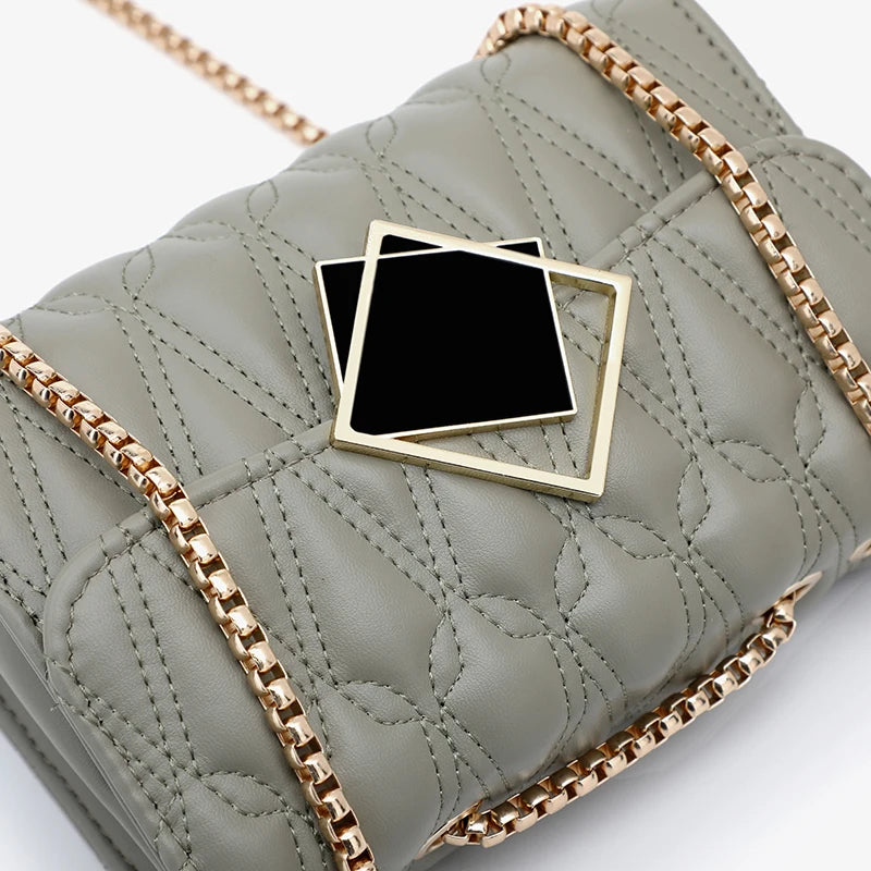 PU Leather Shoulder Bag for Women Solid Crossbody Bag Ladie Handbag