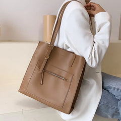 PU Leather Shoulder Bag for Women Ladies Travel Zipper Shopping bag