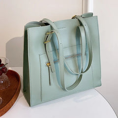 PU Leather Shoulder Bag for Women Ladies Travel Zipper Shopping bag