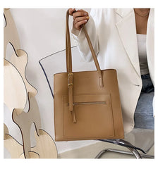 PU Leather Shoulder Bag for Women Ladies Travel Zipper Shopping bag