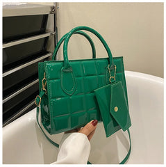Women's PU Leather Shoulder Bag Casual Crossbody Handbag