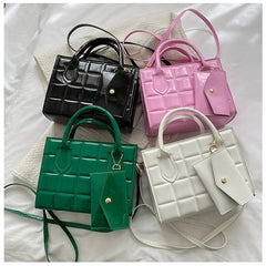 Women's PU Leather Shoulder Bag Casual Crossbody Handbag