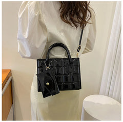 Women's PU Leather Shoulder Bag Casual Crossbody Handbag