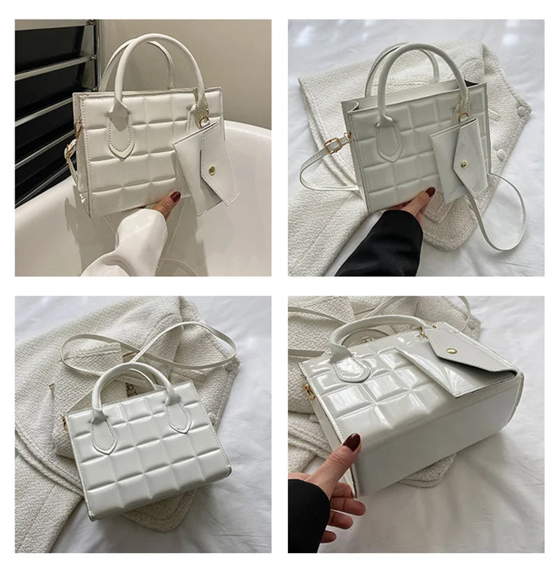 Women's PU Leather Shoulder Bag Casual Crossbody Handbag