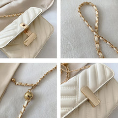 PU Leather Shoulder Bags INS Woman Crossbody Bag Hasp Closure