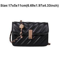 PU Leather Shoulder Bags INS Woman Crossbody Bag Hasp Closure