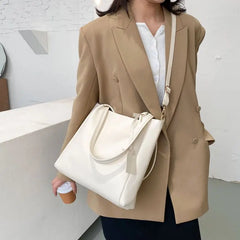 PU Leather Shoulder Bags Women Casual Crossbody Underarm Totes