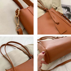 PU Leather Shoulder Bags Women Casual Crossbody Underarm Totes