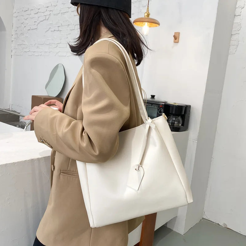 PU Leather Shoulder Bags Women Casual Crossbody Underarm Totes