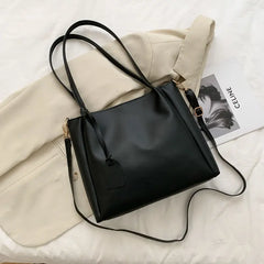 PU Leather Shoulder Bags Women Casual Crossbody Underarm Totes