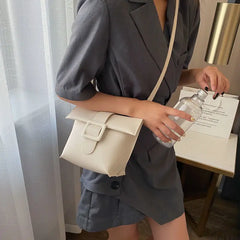 PU Leather Shoulder Bags Women Texture Cross Body Bucket Bag